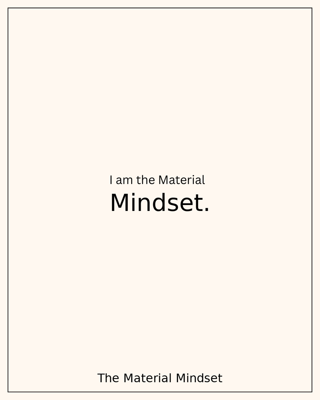 The Material Mindset Affirmation Deck (Digital Download)